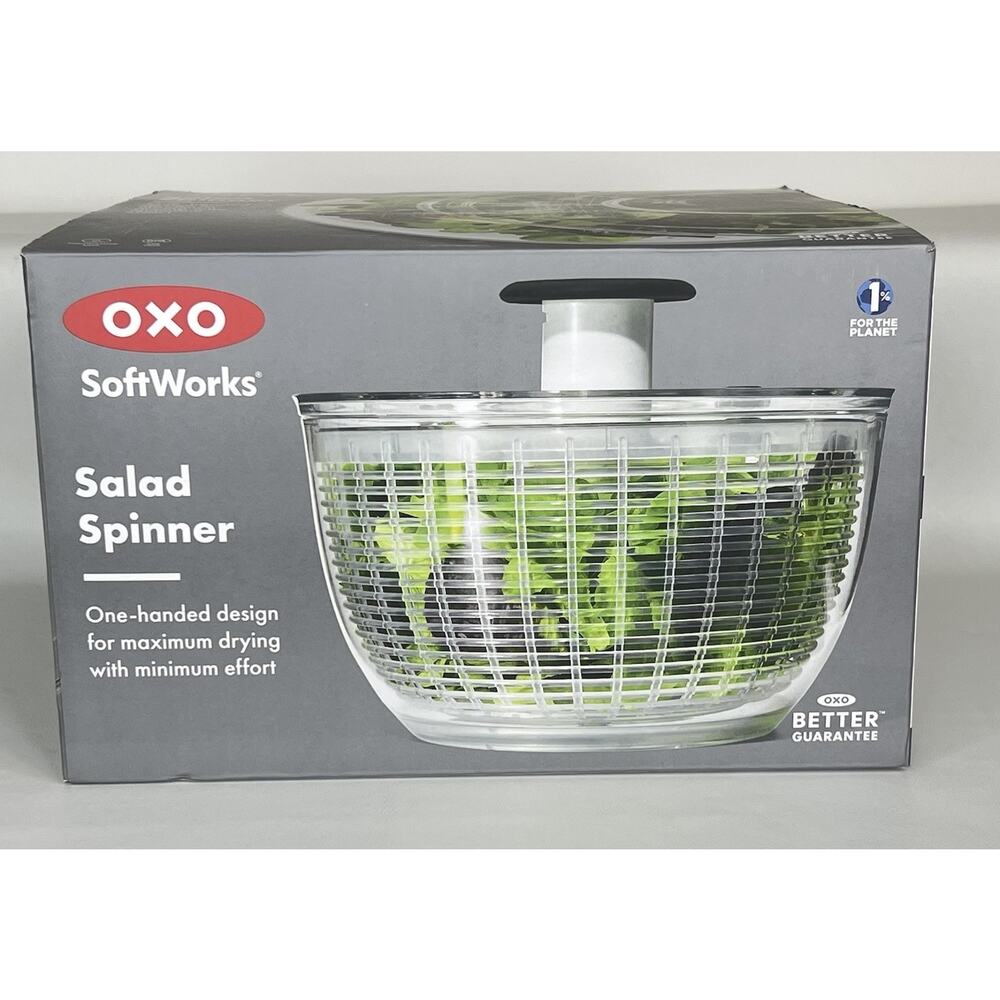 OXO SoftWorks Salad Spinner Large One-Hand Pump BPA Free New In Box Kitchen - Picture 3 of 4